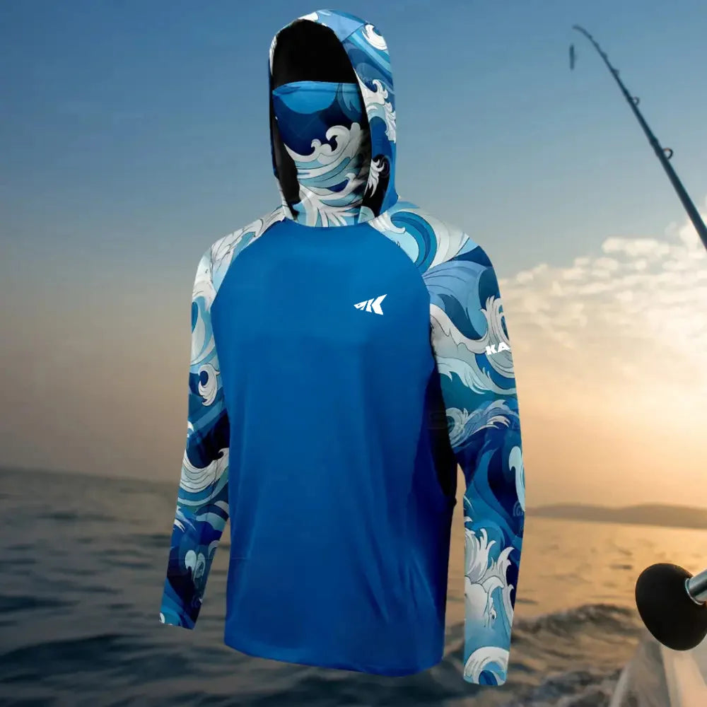 Hooded Fishing Shirt – UPF 50+ Sun Protection, Quick-Dry & Breathable Fabric
