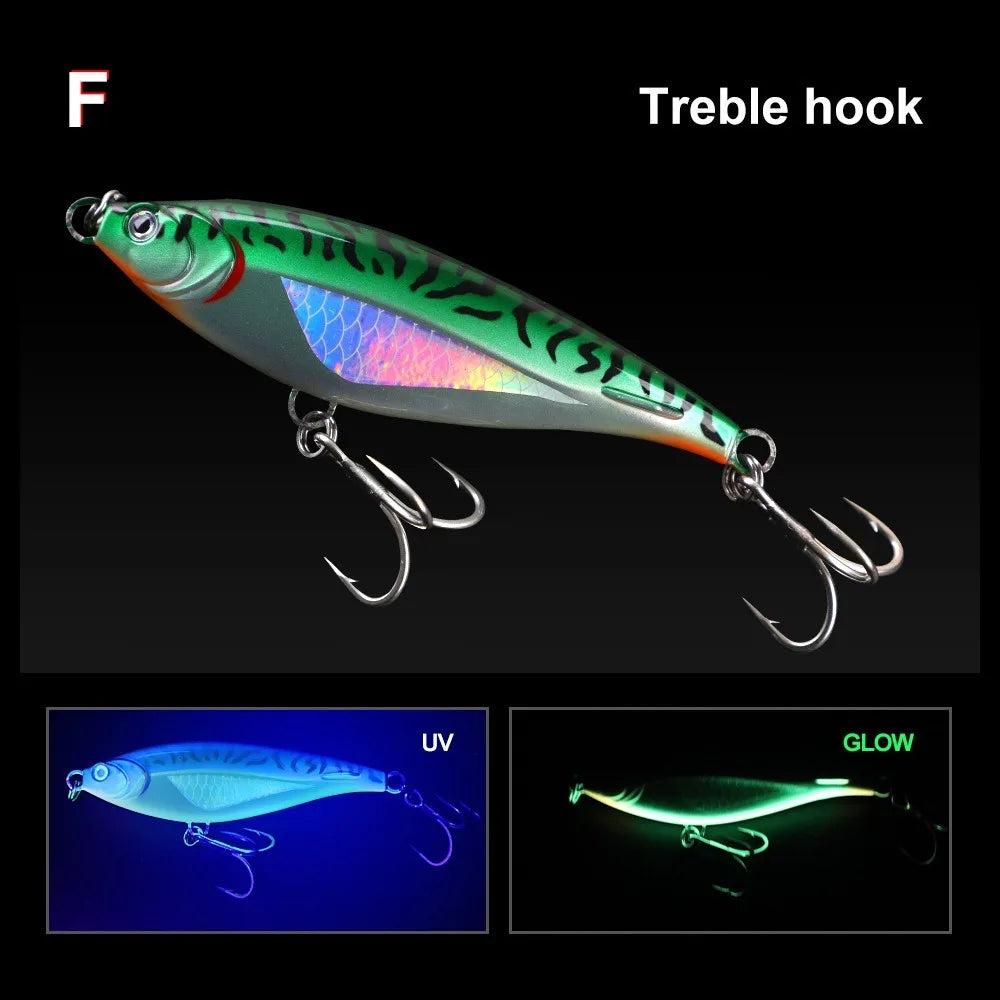 Heavy-Duty Sinking Pencil Lure | 130mm / 170mm | 45g / 90g Offshore Hard Bait
