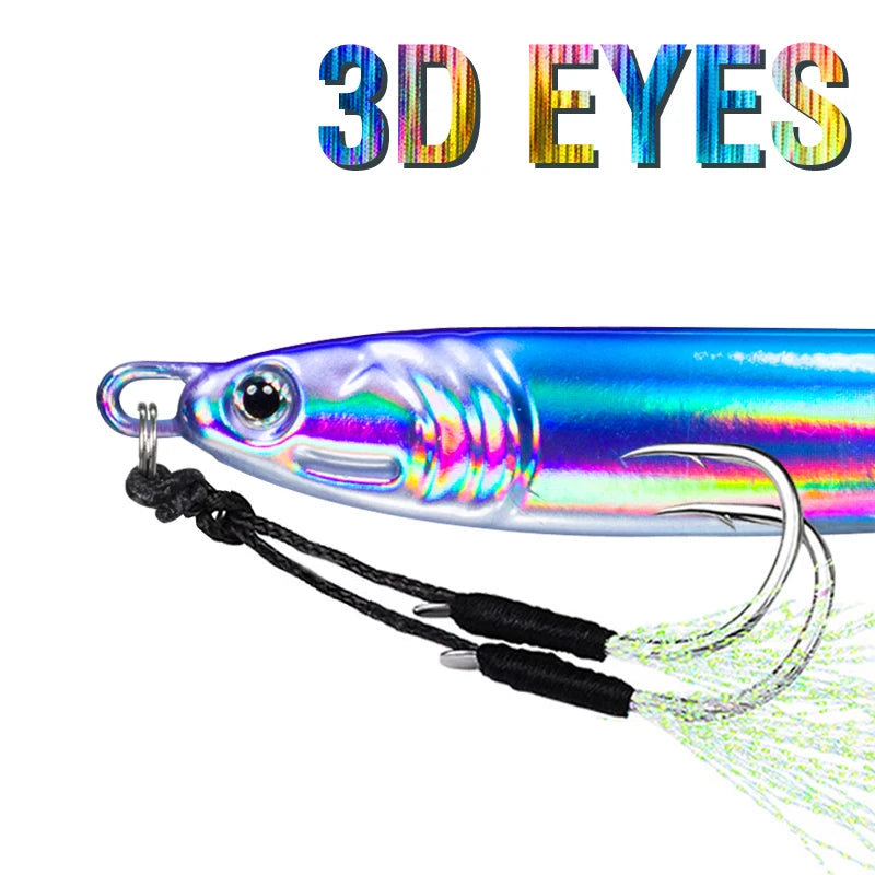 Akakuma Fast Jigging Lure Set β 7 pcs Metal Jigs (40β100 g, Saltwater Ready)