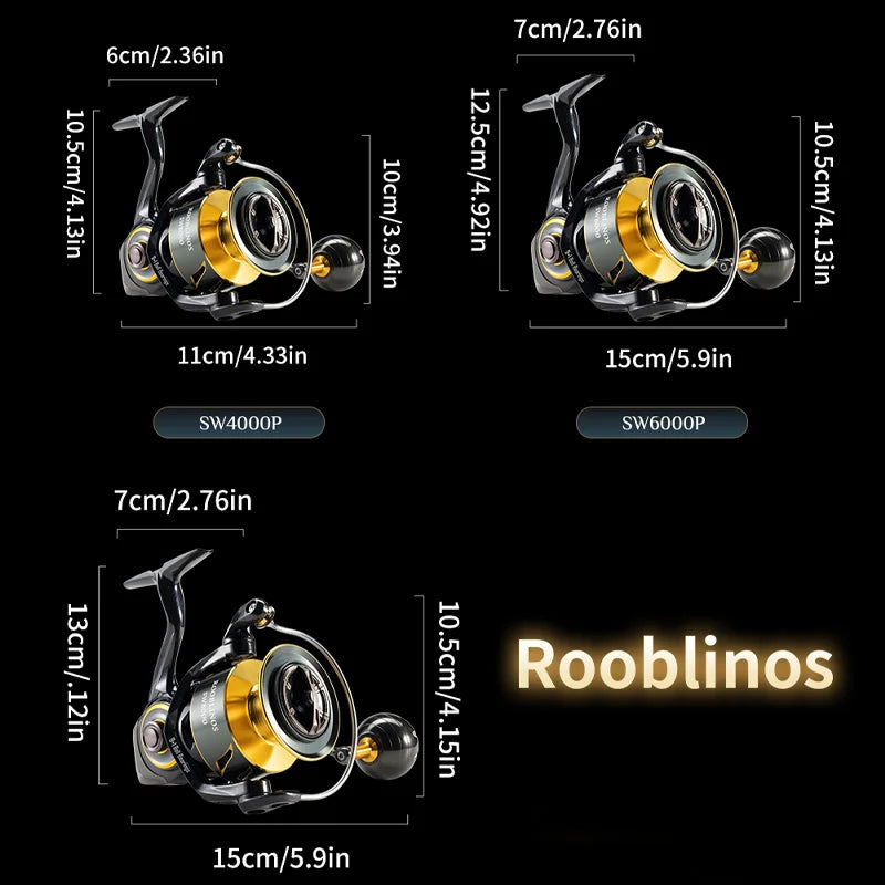 Rooblinos SW Ultralight Carbon Spinning Reel β 18 kg Max Drag