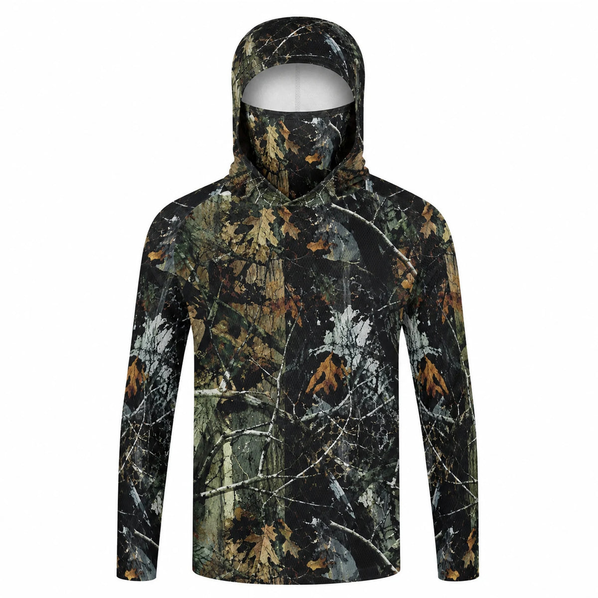 Men’s Hooded Long Sleeve Fishing Shirt | Lightweight UV Sun Protection Fishing Shirt