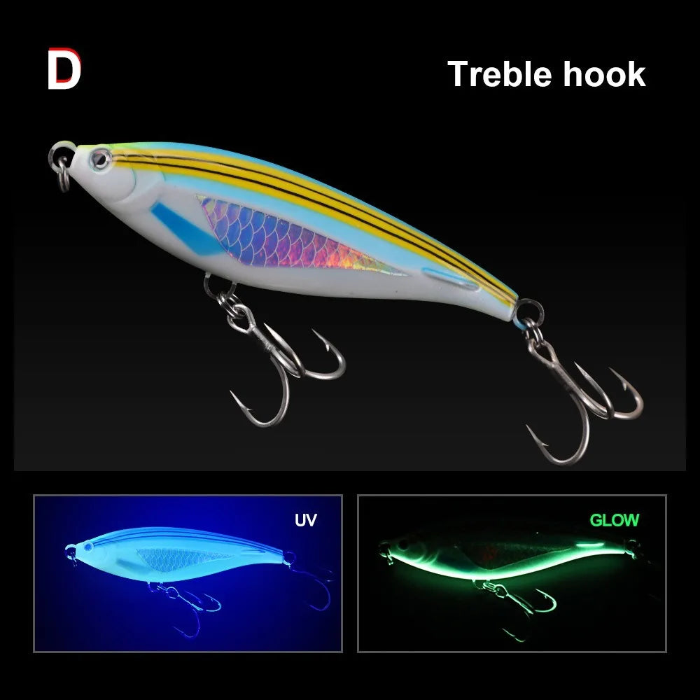 Heavy-Duty Sinking Pencil Lure | 130mm / 170mm | 45g / 90g Offshore Hard Bait