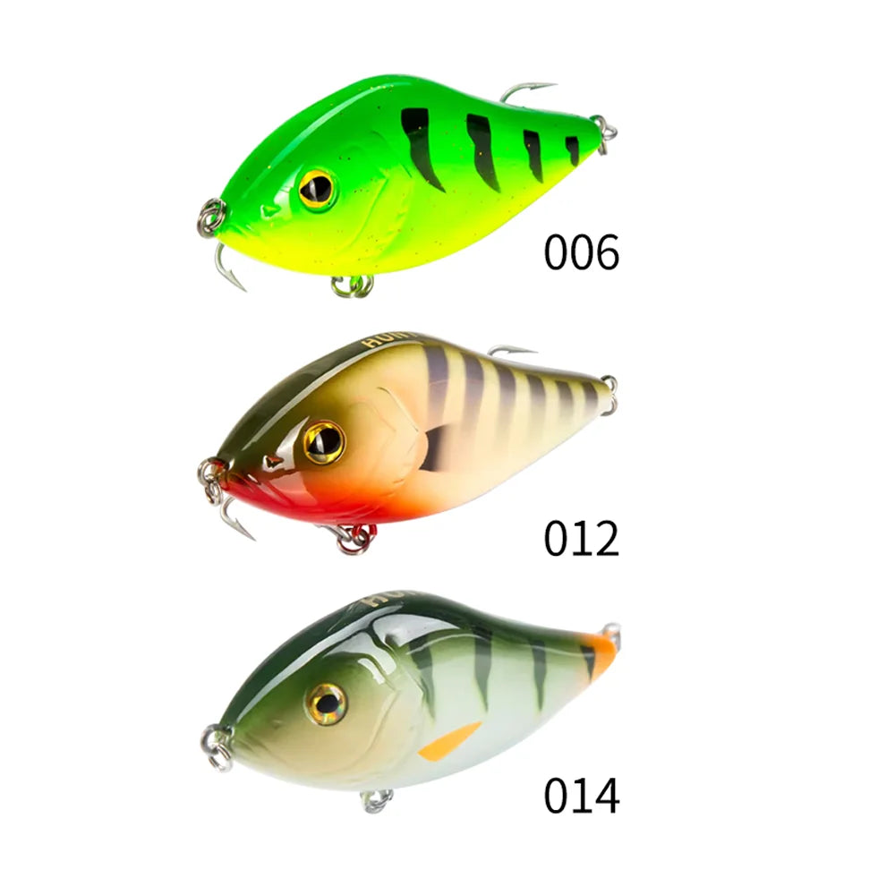 Hunthouse Slider Sinker VIB Lures (3-Pack) | 70mm & 100mm | Variable Sinking Jerkbaits | Predator Fishing