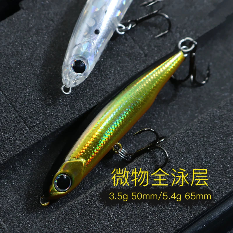 Mini Pencil Minnow Hardbody Lure | 3.5g–17g Sinking Diving Fishing Lure