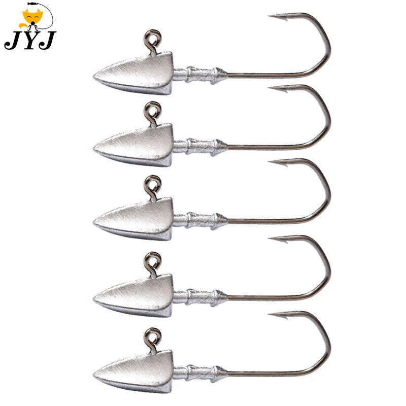 Triangle Jig Head Hooks | 3.5g–20g Weighted Soft Plastic Hooks | Fishing Jig Heads
