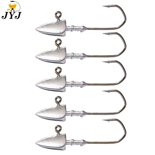 Triangle Jig Head Hooks | 3.5g–20g Weighted Soft Plastic Hooks | Fishing Jig Heads