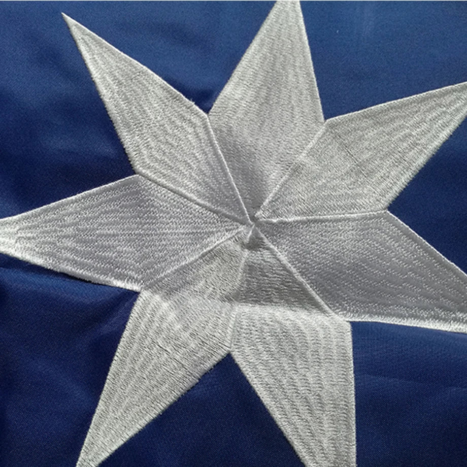 True Blue 3×5ft Embroidered Aussie Flag – Tough Sewn Build for Boats & Camps