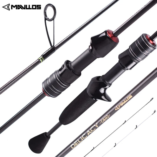 Mavllos Delicacy L.W UL Rod | 0.6–8g | Ultralight Carbon | Dual Tips | Spinning & Casting Models