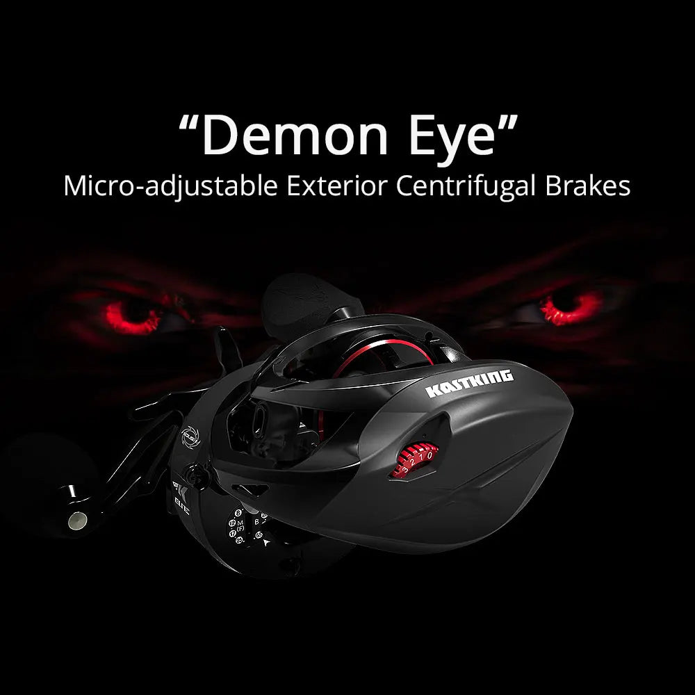 KastKing Speed Demon Elite Baitcasting Reel | 10.5:1 Gear Ratio | 10+1 Bearings | 8.1kg Drag