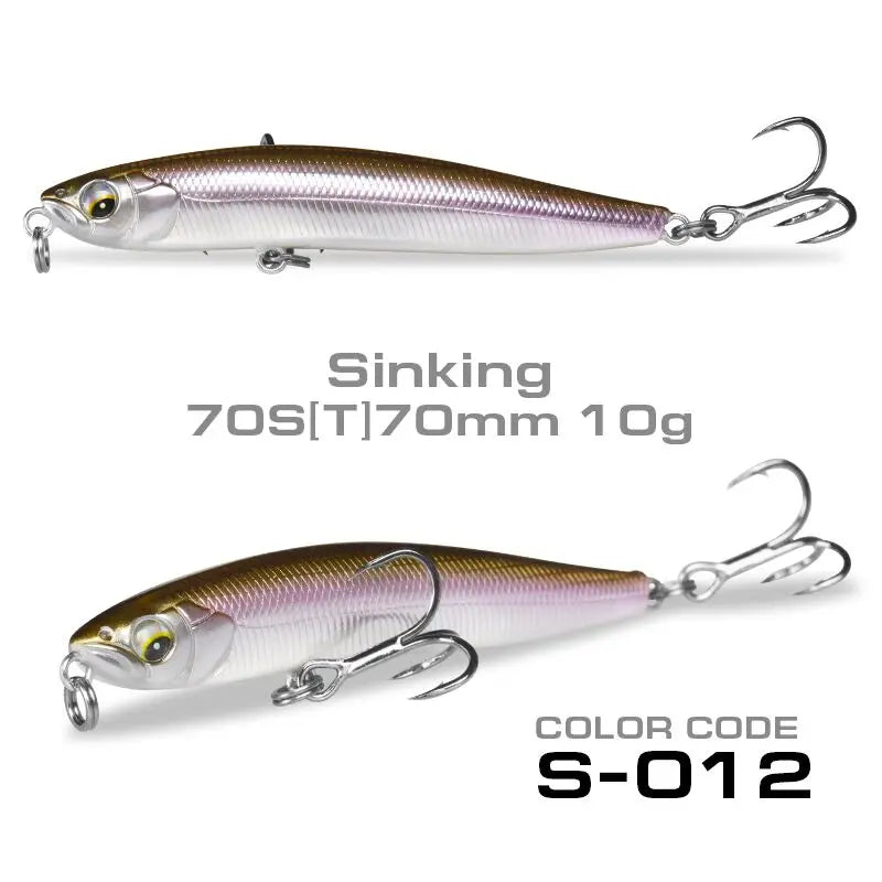 StrikeForce 70mm Stickbait Fishing Lure | 10g Sinking / 4.3g Floating Pencil Lure