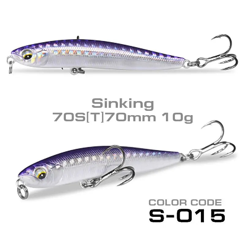 StrikeForce 70mm Stickbait Fishing Lure | 10g Sinking / 4.3g Floating Pencil Lure