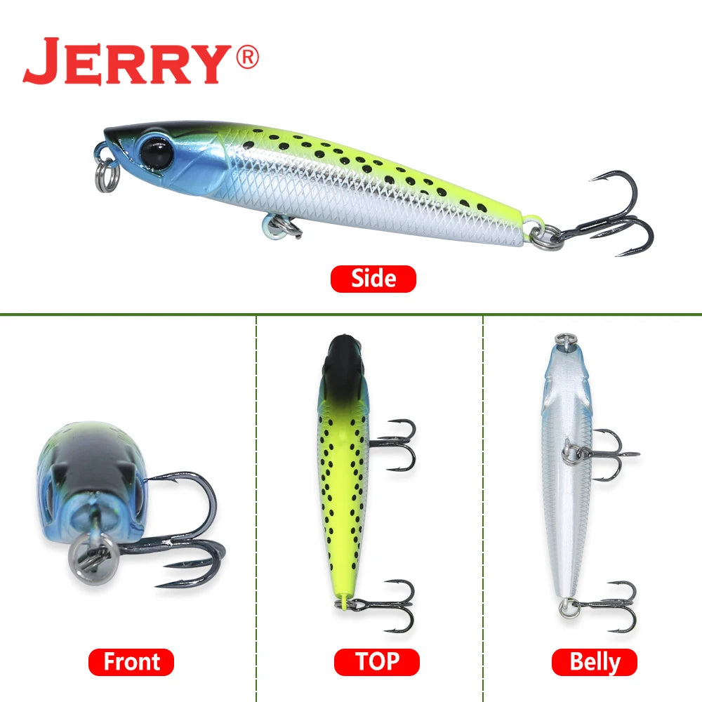 Jerry Blade Topwater Pencil Lure | Floating Stickbait | UV Coated Surface Hardbody | 55mm / 70mm