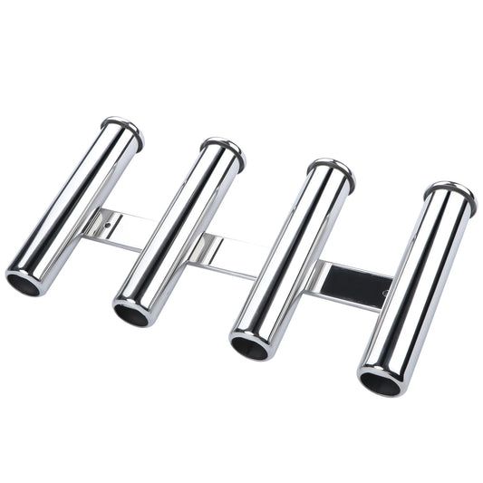 Stainless Steel Boat Fishing Rod Holder Rack | 3-Rod / 4-Rod Wall Mount