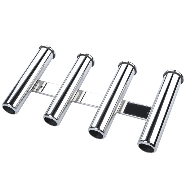 Stainless Steel Boat Fishing Rod Holder Rack | 3-Rod / 4-Rod Wall Mount