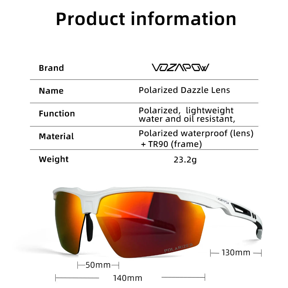 Vozapow Polarized Sports Sunglasses | UV400 Cycling, Fishing & Outdoor Eyewear