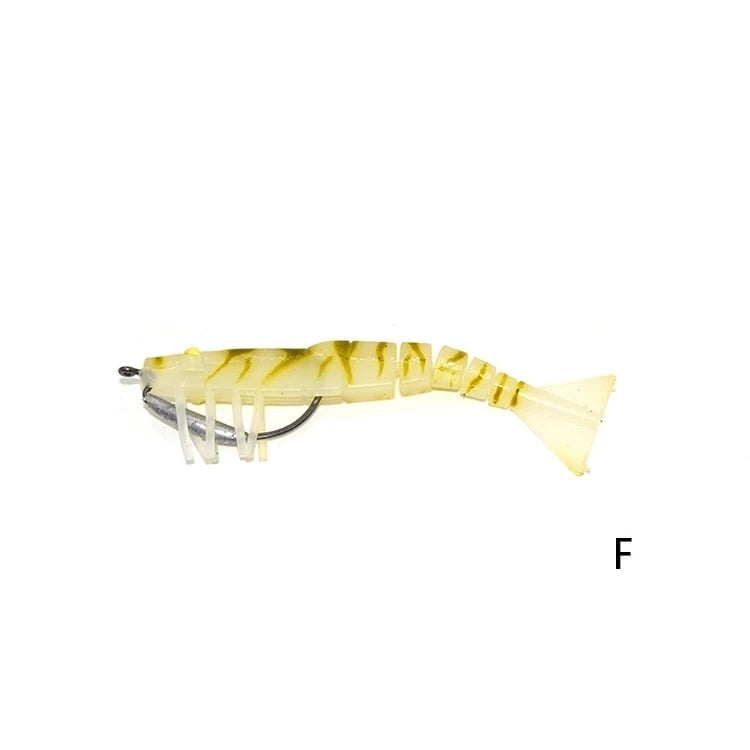 TAKEDO LIVE SHRIMP LV01A Soft Lure | 90mm / 120mm Realistic Prawn Bait | TPR Shrimp Lure