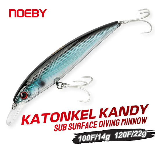 NOEBY Katonkel Kandy Sub-Surface Minnow | 100mm / 120mm Jerkbait Hardbody