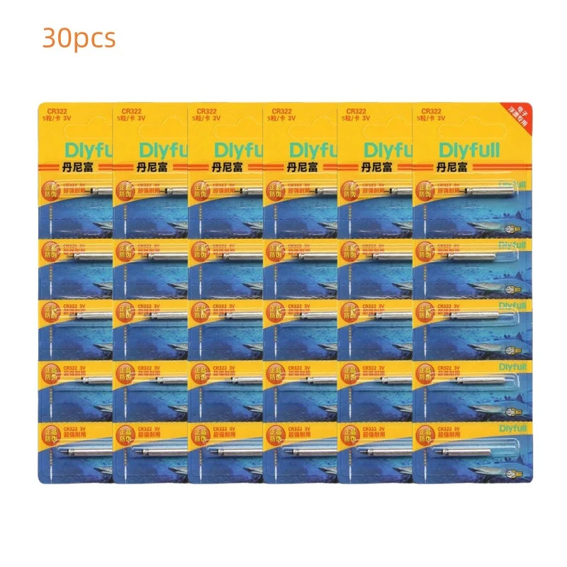CR322 Luminous Batteries for Fishing Floats | 5–50pcs | Night Fishing Accessories