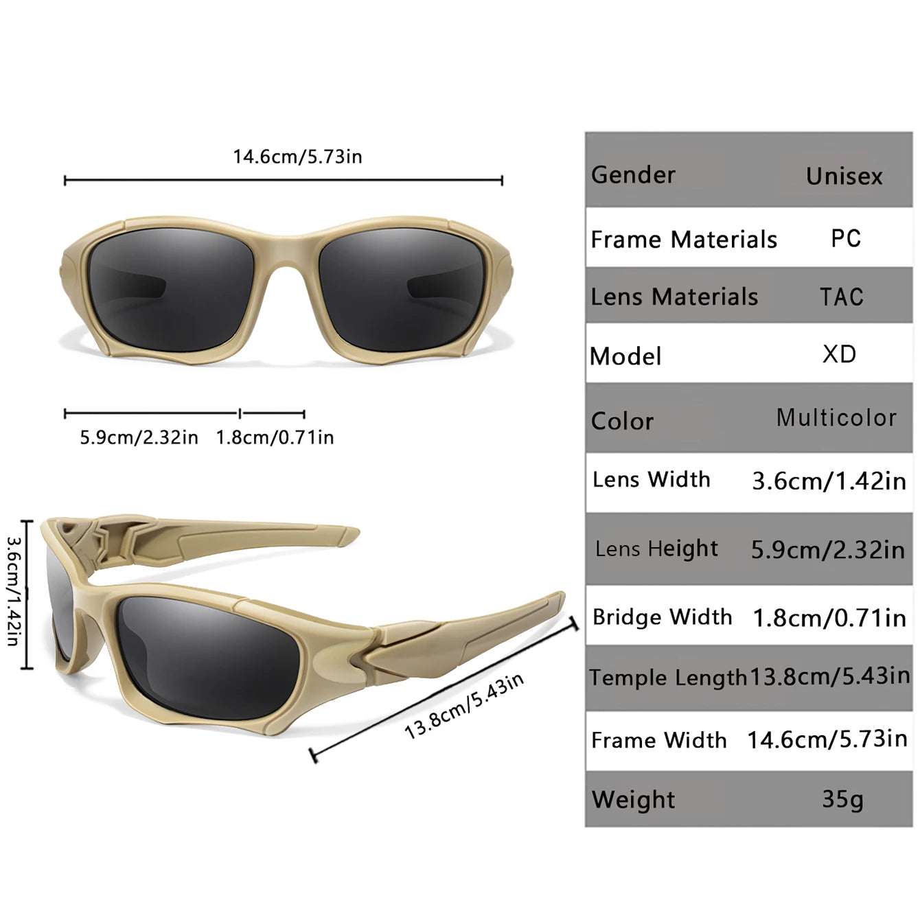 Polarized Camouflage Fishing Sunglasses | UV Protection Outdoor Sports Eyewear