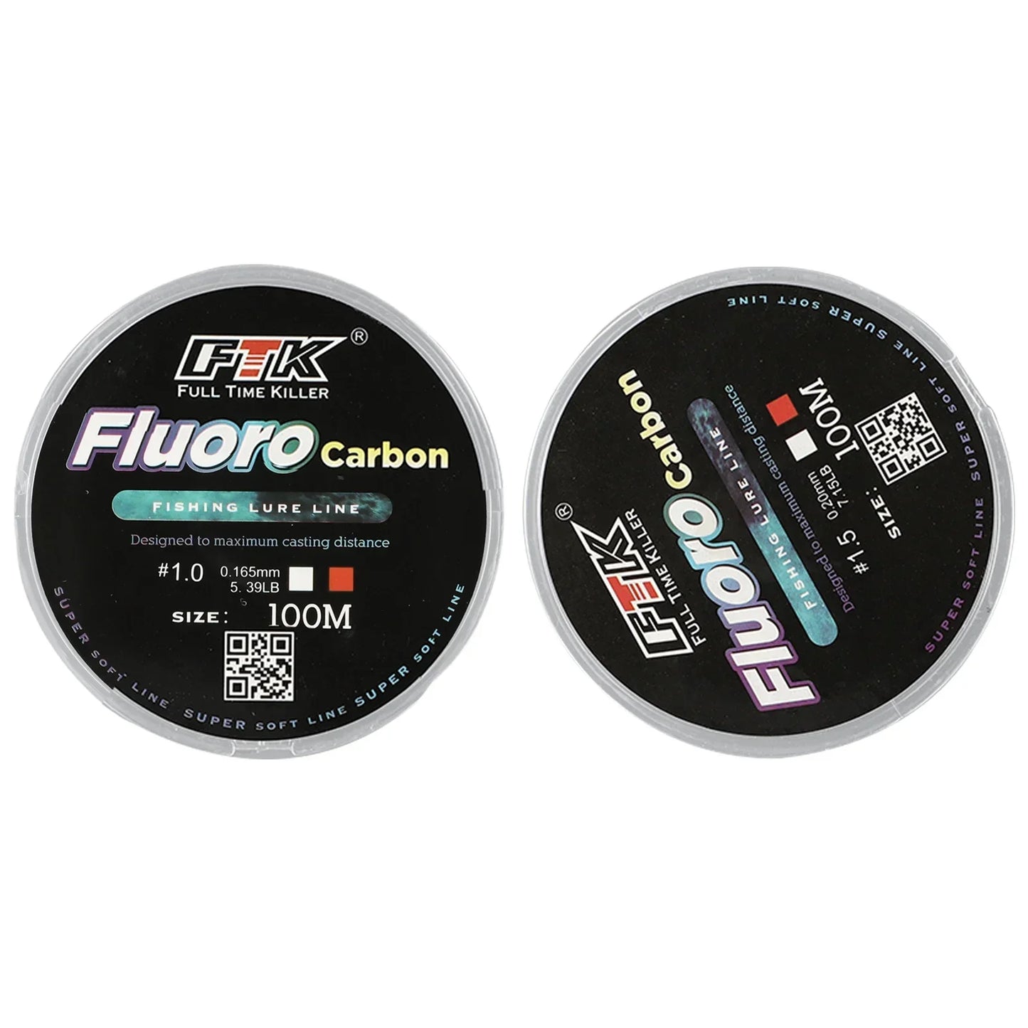 ZTTO Fluorocarbon Sinking Leader Line – 100 m Invisible Tough Leader (High Strength & Abrasion Resistant)
