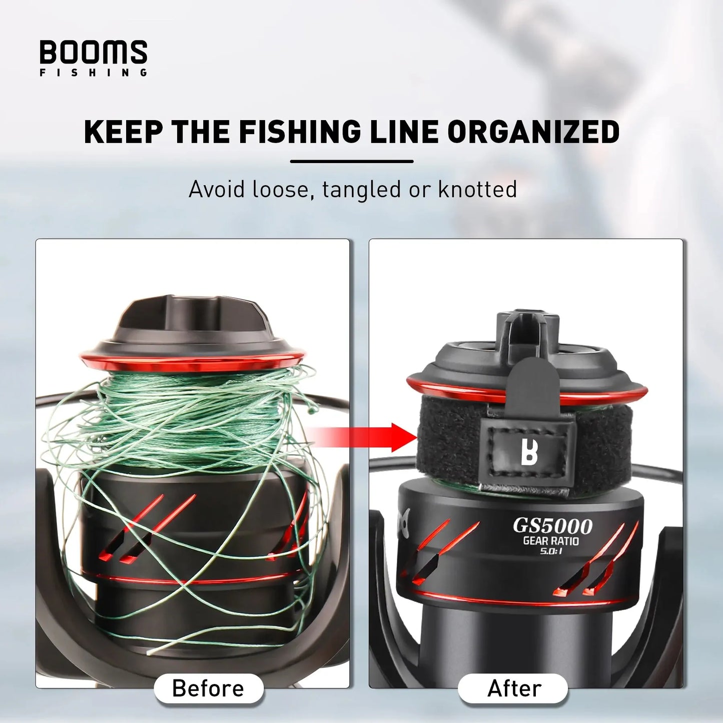 Booms Fishing SB1 Spinning Reel Spool Cover | 4-Pack Line Protection Case