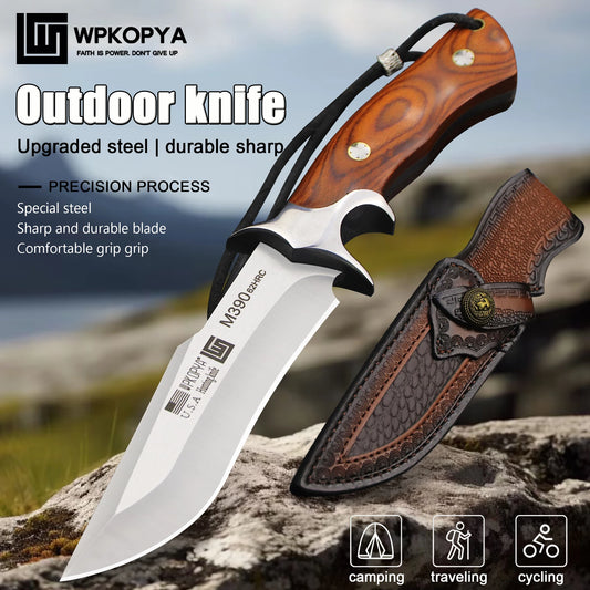 WPKOPYA440C Fixed Blade Knife | 440C Stainless Steel | Includes Sheath