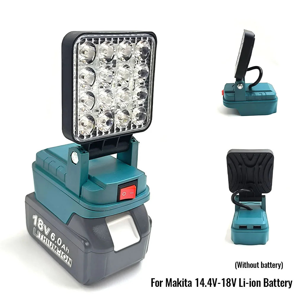 18V Lantern Work Light For Makita | Cordless LED Camping & Jobsite Light | Battery Powered