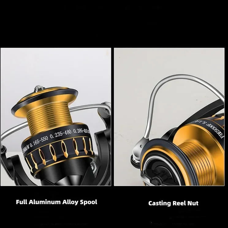 Mavllos KUAFU Saltwater Jigging Reel | 20kg Drag | 5.7:1 Ratio | Anti-Corrosion Metal Offshore Reel