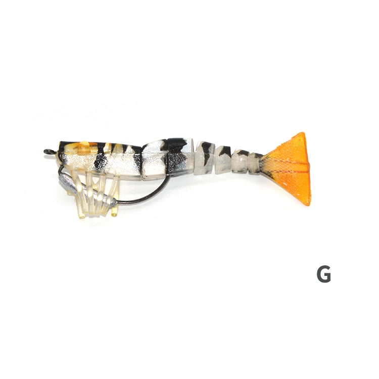 TAKEDO LIVE SHRIMP LV01A Soft Lure | 90mm / 120mm Realistic Prawn Bait | TPR Shrimp Lure