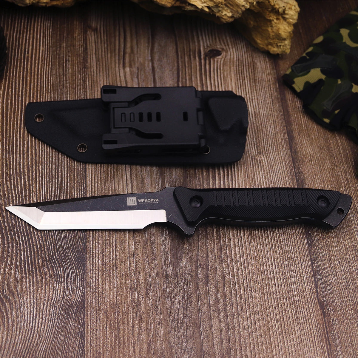 WPKOPYA WZD-009 440C Fixed Blade Knife | Full Tang | Sheath Included