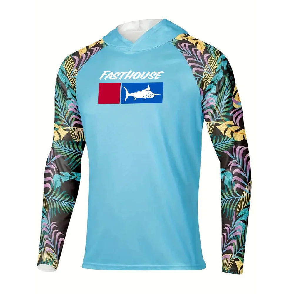 UPF 50+ Australian Summer Fishing Hoodie | Sun Safe Quick-Dry Long Sleeve Shirt