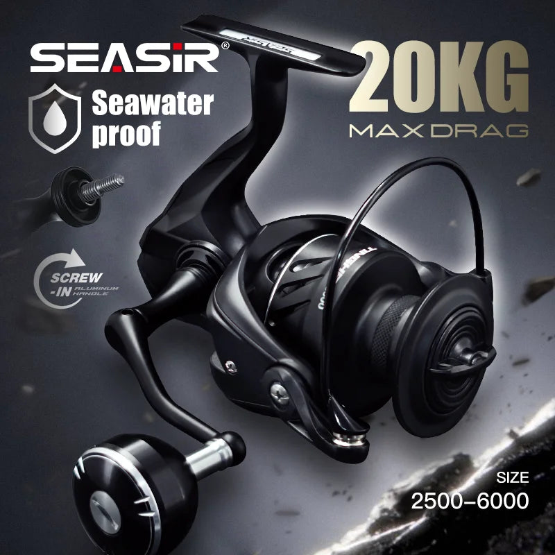 SEASIR TINGHE Spinning Reel | 2500–6000 | Up to 20kg Drag | 5.2:1 | Saltwater Series