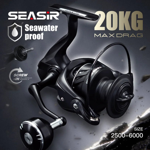 SEASIR TINGHE Spinning Reel | 2500–6000 | Up to 20kg Drag | 5.2:1 | Saltwater Series