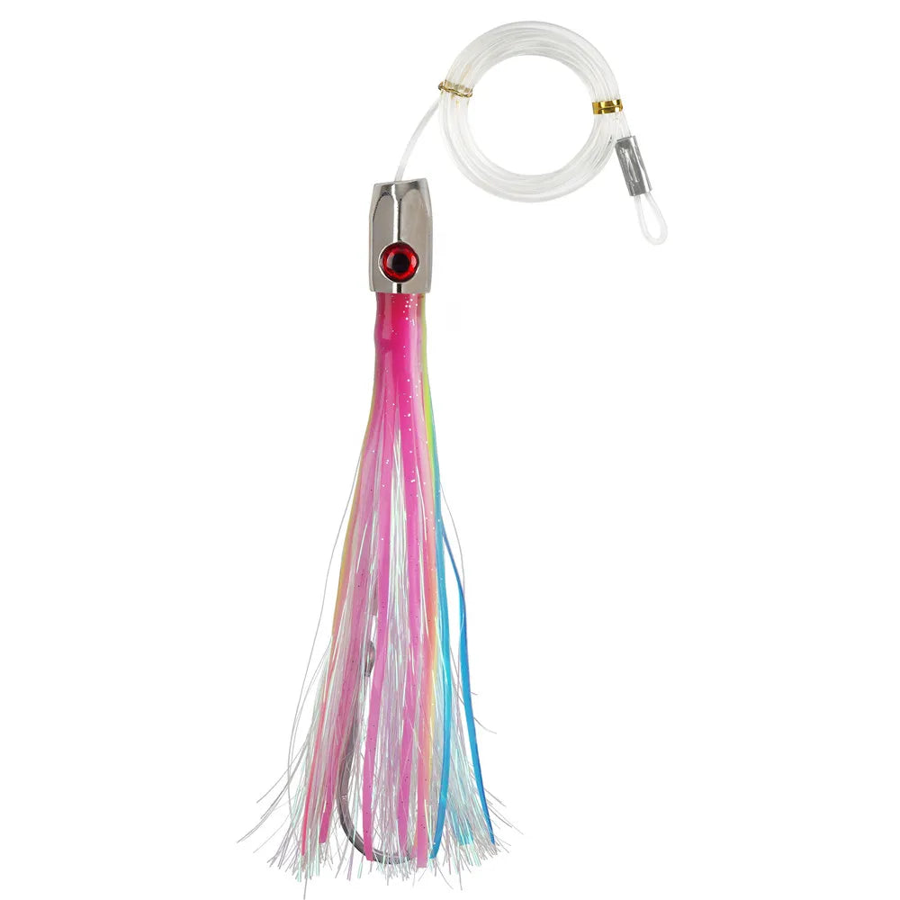 90g Skirted Trolling Jig Head Lure | Big Game Octopus Skirt | Offshore Marlin & Tuna Lure