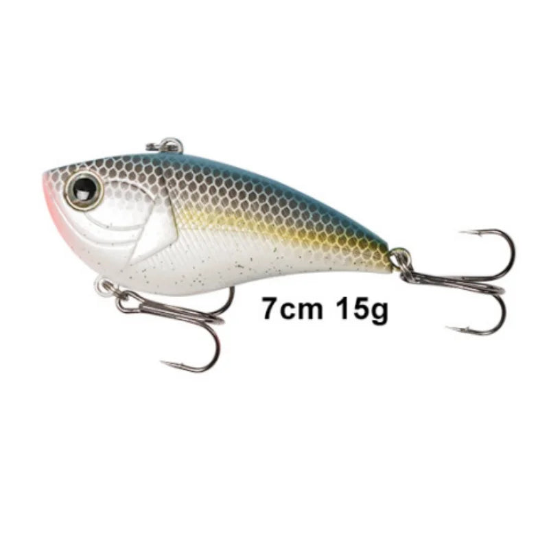 Wondersee 70mm VIB Lure | 15g Sinking Vibration Hardbody | Long Casting Blade Bait