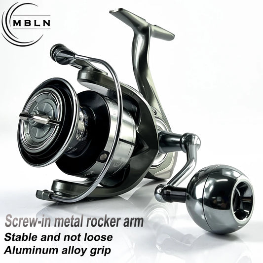 MBLN Long-Casting Spinning Reel | Full Metal Body | Aluminum Spool | Balanced Rotor & Metal Handle Knob