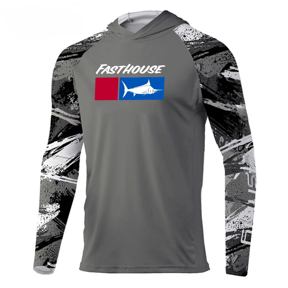 UPF 50+ Australian Summer Fishing Hoodie | Sun Safe Quick-Dry Long Sleeve Shirt