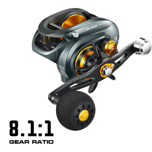 Piscifun Alijoz Alinox 400 Baitcasting Reel | Heavy-Duty 17kg Drag Aluminium Frame