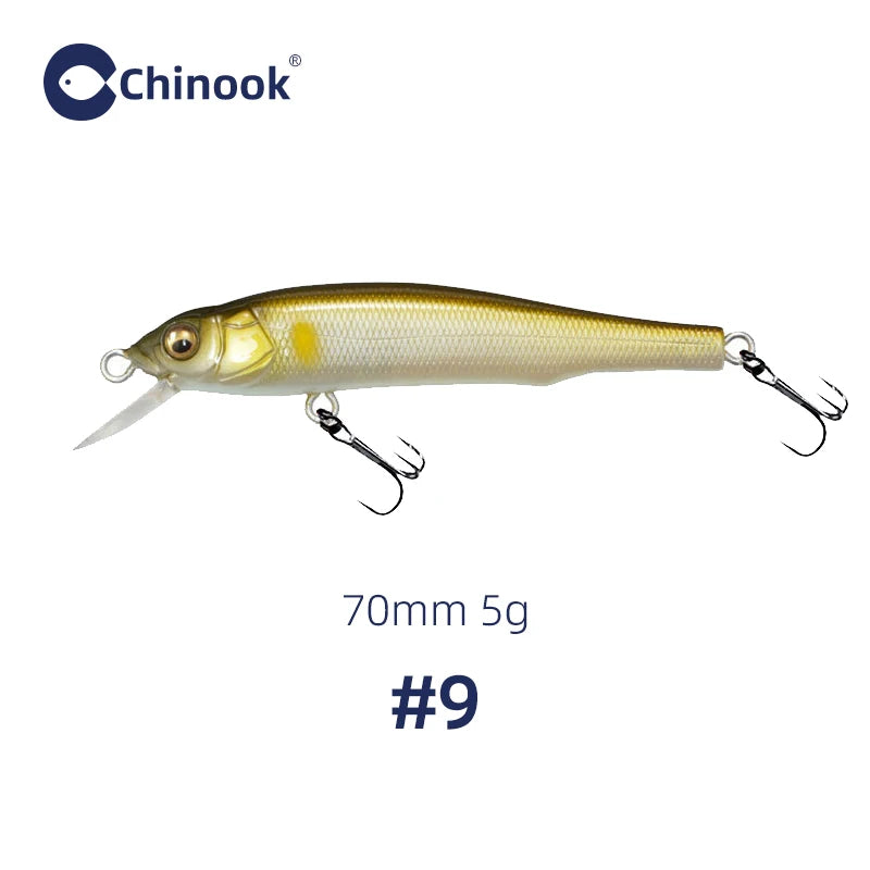 Chinook GH70 Minnow Lure | 70mm 5g Sinking / Suspending Hardbody