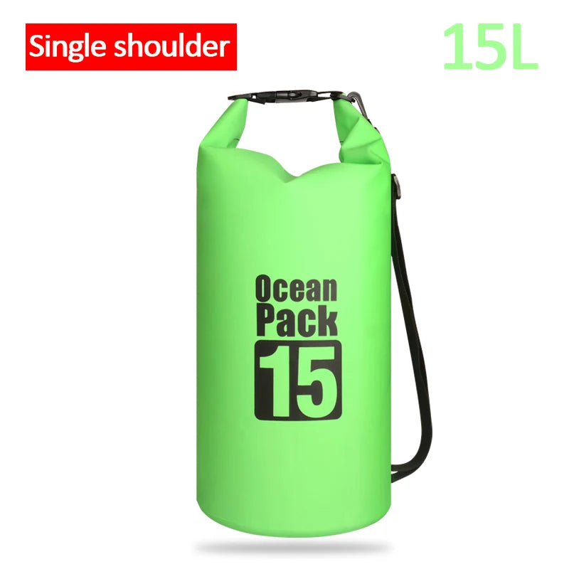Waterproof Floating Dry Bag | 2L–30L | 500D | Fishing, Boating & Swimming