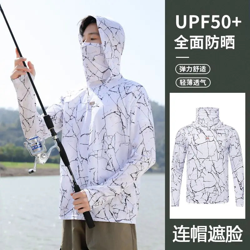 Men’s Long Sleeve Fishing Shirt with Hood | UPF50+ Outdoor Performance Top