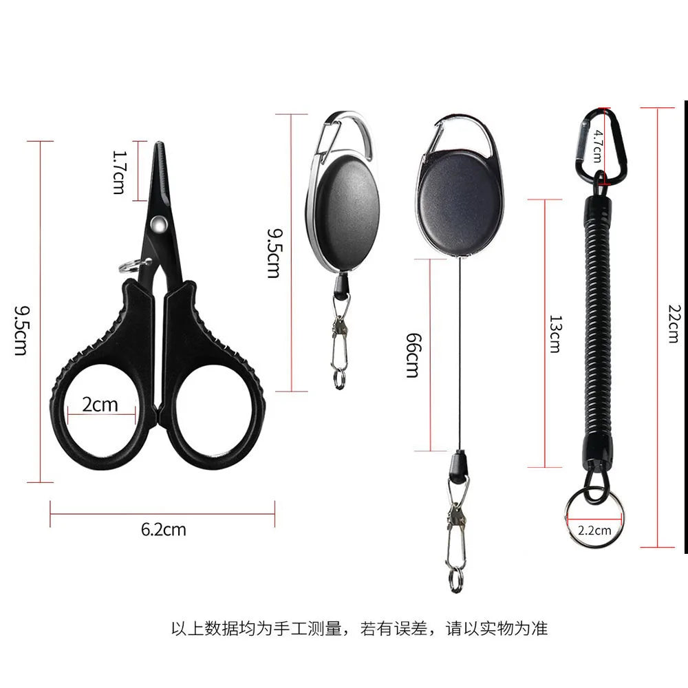 Fishing Scissor & Plier Set | Titanium-Coated Braid Cutter & Multi-Tool | Stainless Steel Fishing Tool Kit