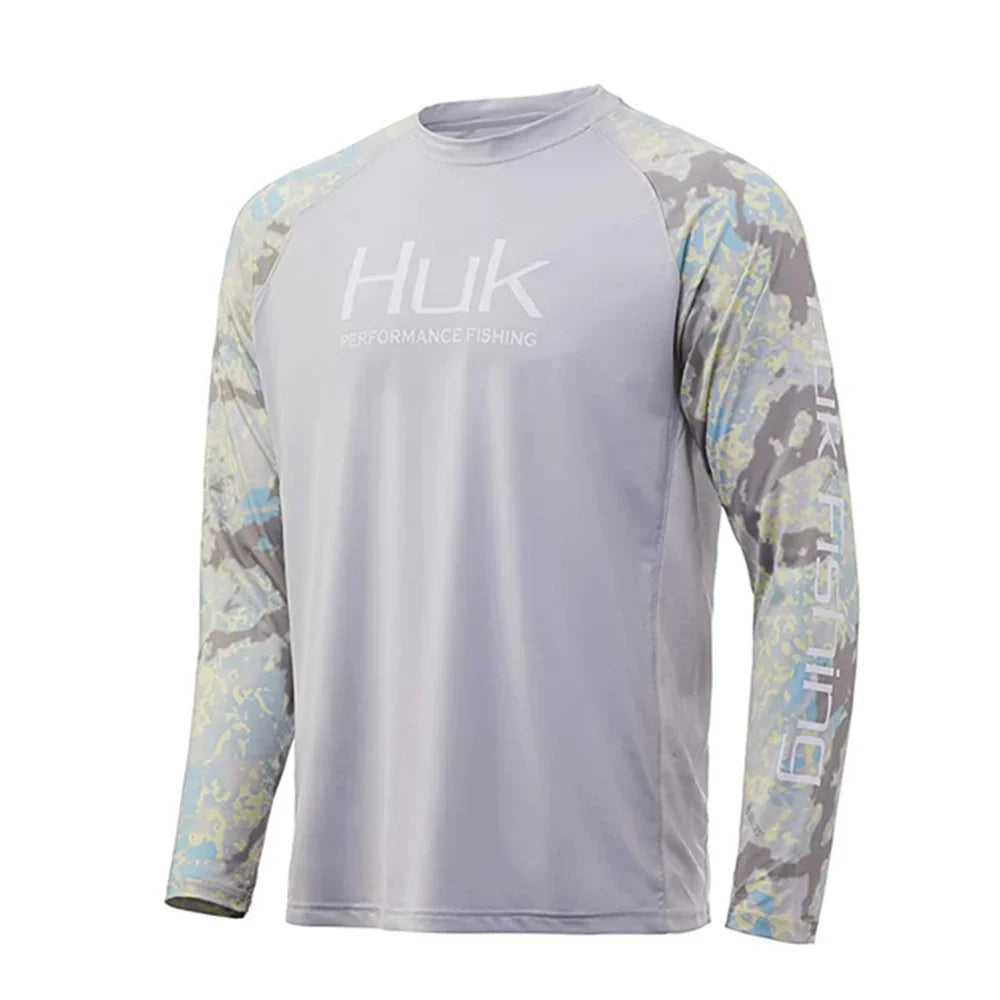 HUK Men’s Performance Fishing Shirt UPF50+ | Breathable Long Sleeve Hoodie