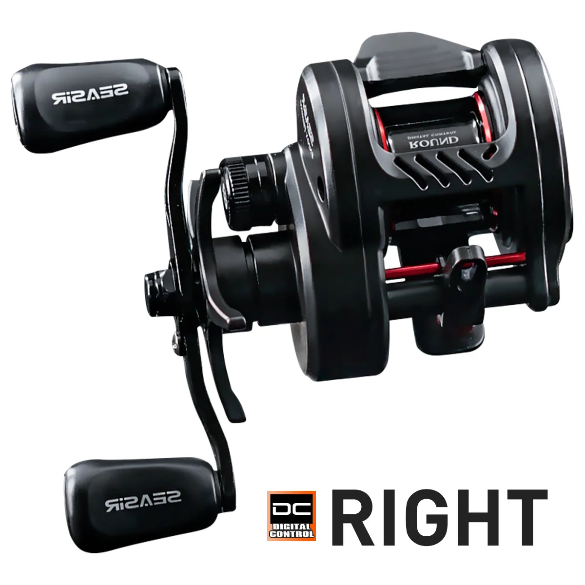 SEASIR DC-ROUND Baitcasting Reel | Brass Gear Drum Reel | Long Cast Saltwater Baitcaster | 164g