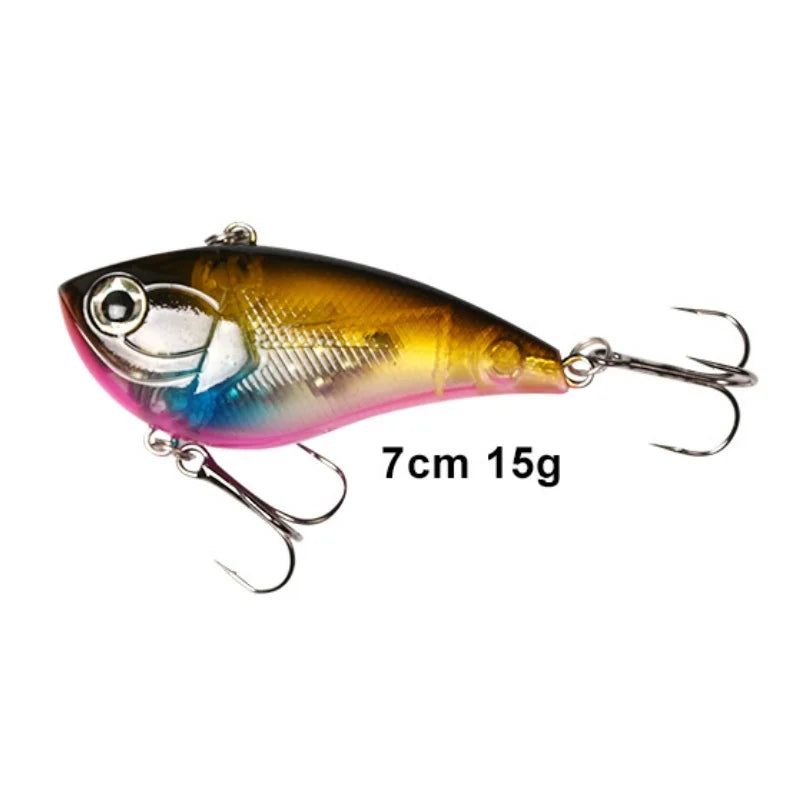 Wondersee 70mm VIB Lure | 15g Sinking Vibration Hardbody | Long Casting Blade Bait