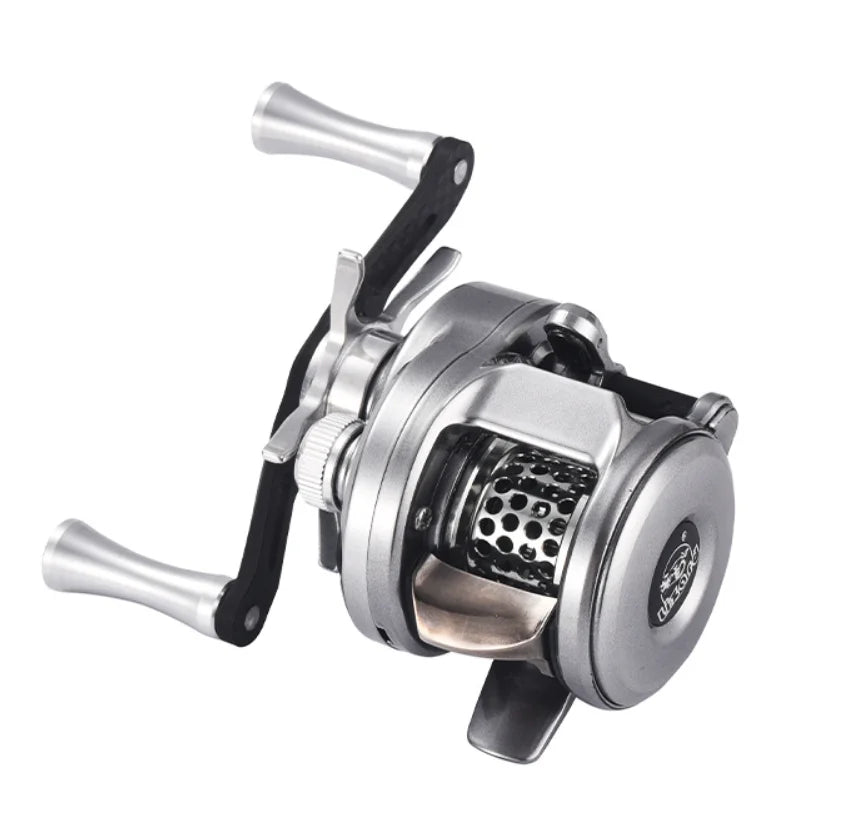Lizard Fishing BOKI Micro Drum Baitcaster | 118g | 7.6:1 High Speed | Carbon Body | Shallow Spool