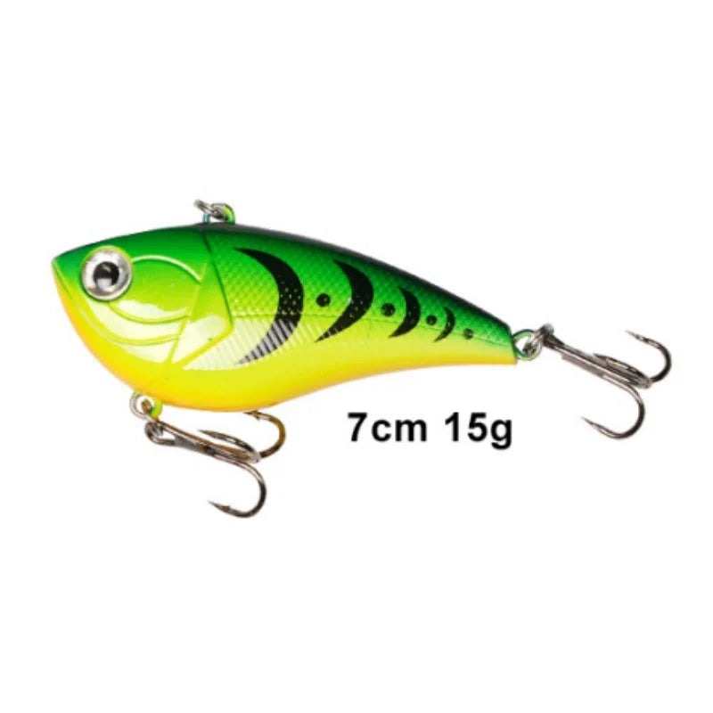 Wondersee 70mm VIB Lure | 15g Sinking Vibration Hardbody | Long Casting Blade Bait