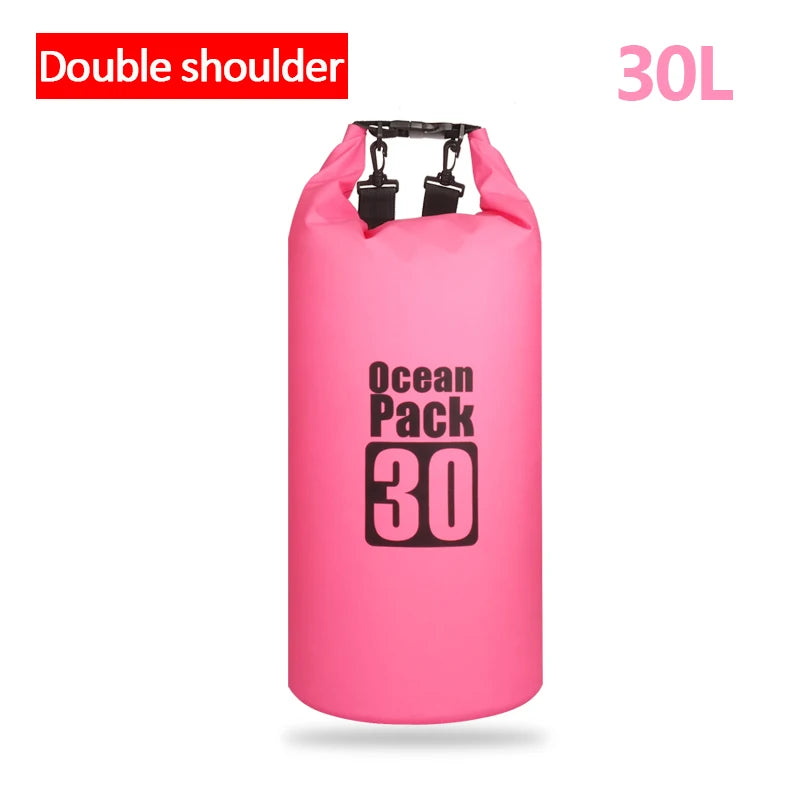 Waterproof Floating Dry Bag | 2L–30L | 500D | Fishing, Boating & Swimming