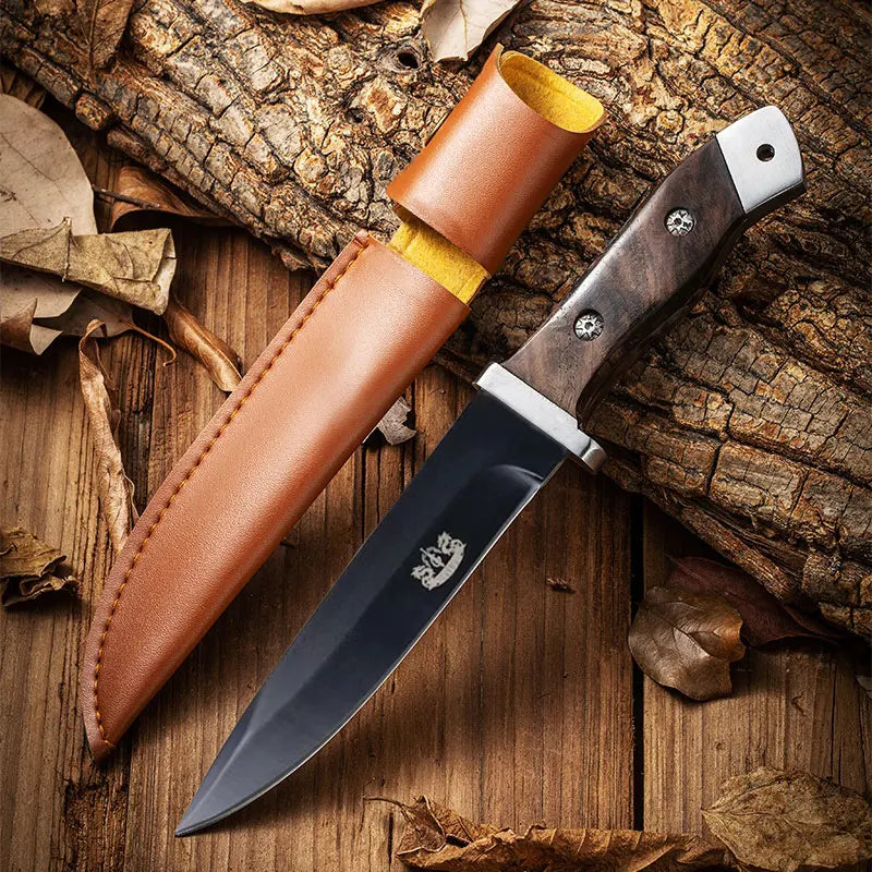 Pocket Knife | Steel Blade | Wooden Handle | 7.8-Inch