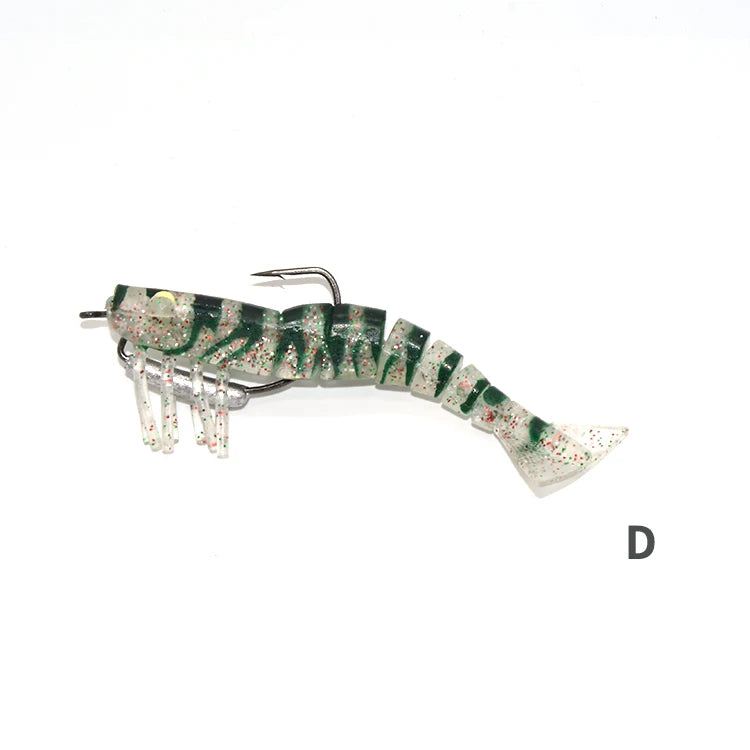 TAKEDO LIVE SHRIMP LV01A Soft Lure | 90mm / 120mm Realistic Prawn Bait | TPR Shrimp Lure